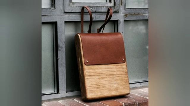 крутое решение сумка из дерева 2 / leather craft /皮革和木製品，工藝 смотреть онлайн