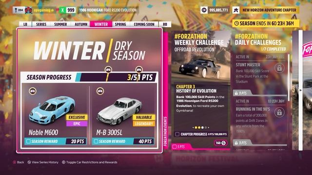 Forza Horizon 5 Forzathon Weekly Challenge OFFROAD REVOLUTION Hoonigan Ford RS200 Evolution Bug