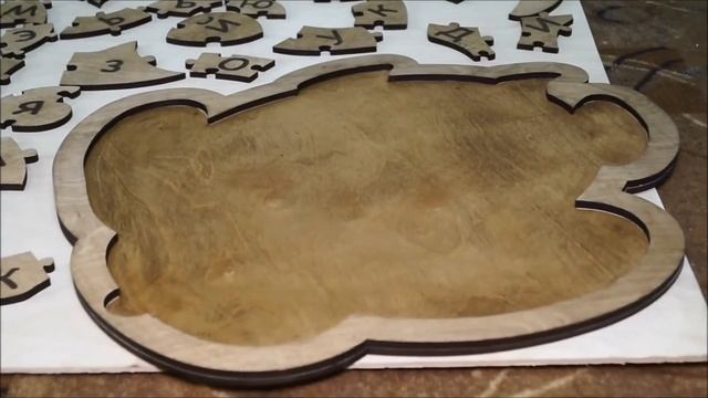 Детский пазл Алфавит | Лазерная резка смотреть онлайн