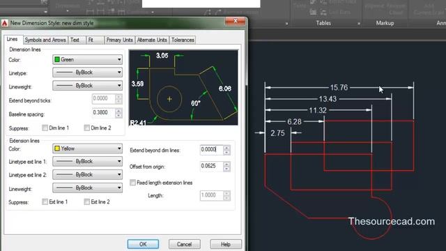 Making Dimension styles in AutoCAD смотреть онлайн