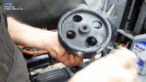 ЗАМЕНА НАСОСА ГИДРОУСИЛИТЕЛЯ И ПРОКЛАДОК КЛАПАННЫХ КРЫШЕК ДОДЖ КАРАВАН 3,3 литра.