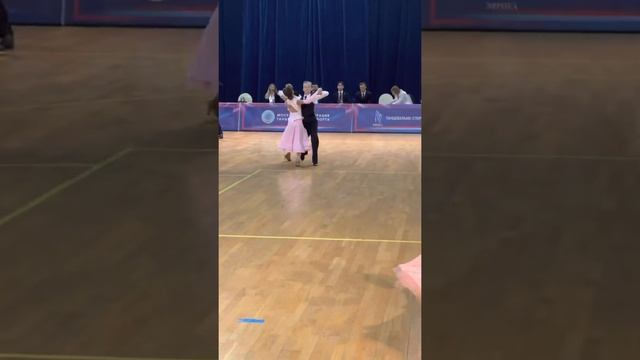 Медленный вальс. Никита и Мария. Юниоры2-1 Д класс смотреть онлайн