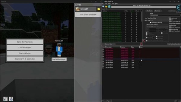 Reach finden | Minecraft Cheat Engine Tutorial