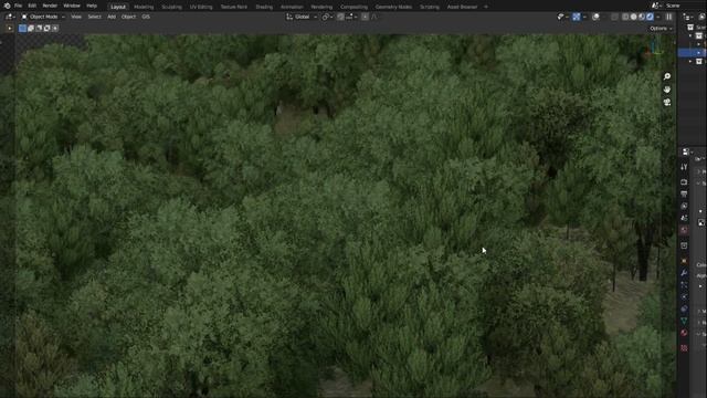 Blender Tree Impostors Test (fakeass png trees) смотреть онлайн