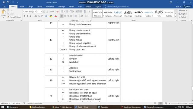 Java Operator Precedence смотреть онлайн