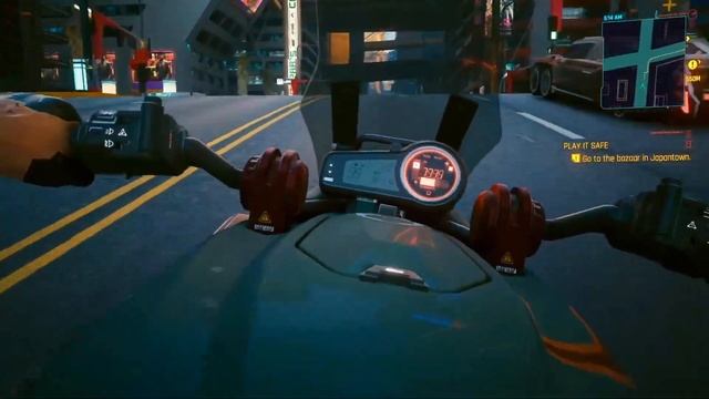 Motorcycle riding in Cyberpunk 2077 смотреть онлайн
