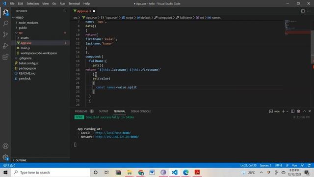 VUE JS COURSE-COMPUTED SETTER смотреть онлайн