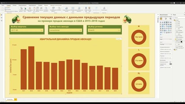 Сравнение двух смежных годов по неделям в Power BI с помощью [DAX] | Power BI - Лайфхаки и фишки смотреть онлайн