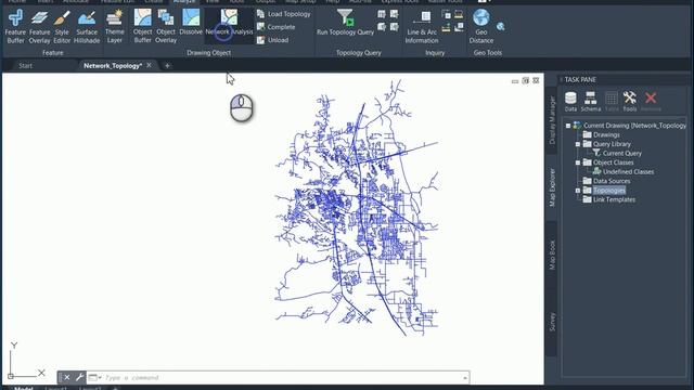 AutoCAD Map 3D Network Topology смотреть онлайн