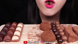 ASMR PAVE CHOCOLATE, CHOCOLATE RICE CAKE, MACARON ICE CREAM 파베 초콜릿, 초코 찰떡, 마카롱 먹방 EATING SOUNDS