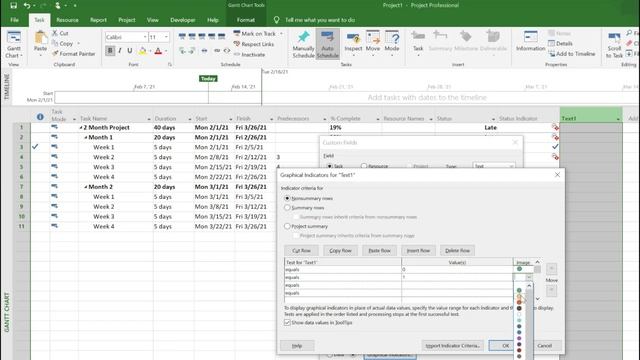 Create status indicators in Microsoft Project to identify late tasks - Very Easy |NiksProjects смотреть онлайн