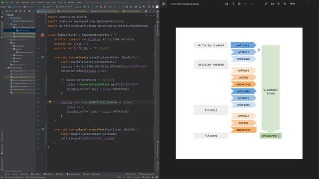 Jak przechowywać dane w aplikacji? ViewModel i SaveInstanceState [2022/2023] #7 смотреть онлайн