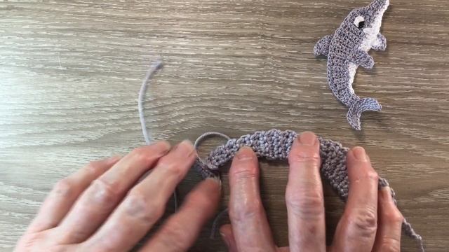 Crochet Dolphin Tutorial - Crochet Applique Tutorial смотреть онлайн