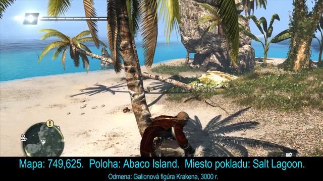 Assassin's Creed IV: Black Flag - Treasure map: Abaco Island, Salt Lagoon (749,625) смотреть онлайн