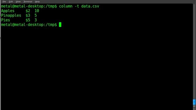 Putting Data into Columns in BASH Part 1 смотреть онлайн