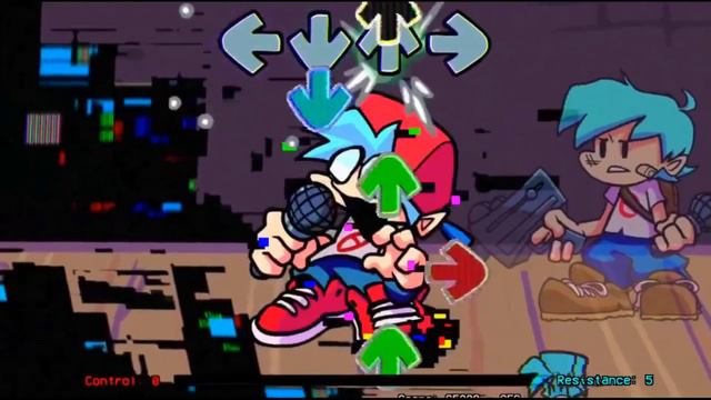 ( FNF Мод глитч вирус Pinby) Заражённый Бойфренд против бойфренда смотреть онлайн