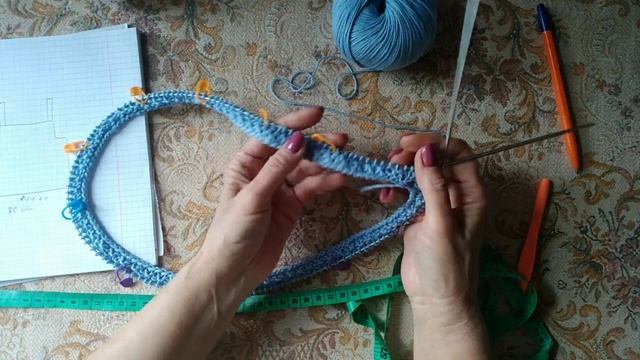 Вязание//Летний топ,, Незабудка "//как связать простой топ на лето//пряжа Gazzal beby cotton. смотреть онлайн