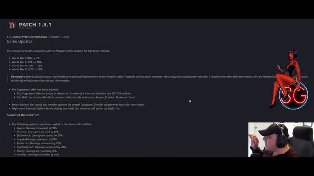HUGE BUFFS! Diablo 4 PATCH NOTES 1.3.1 SEASON OF THE CONSTRUCT смотреть онлайн