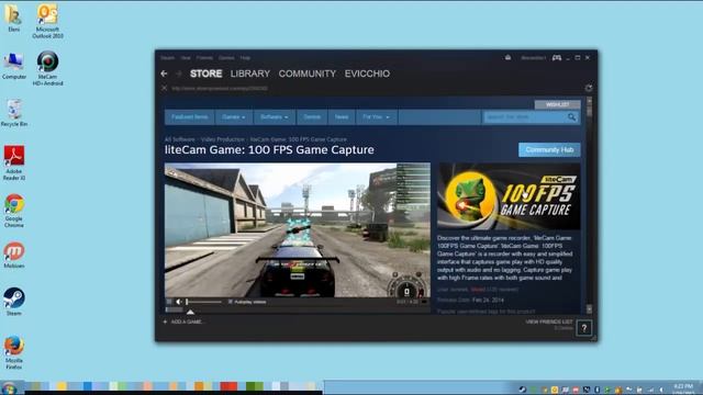 Record Steam Games at 100 FPS with liteCam смотреть онлайн