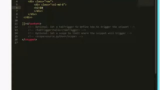 Sublime text 2 Code Snippets смотреть онлайн