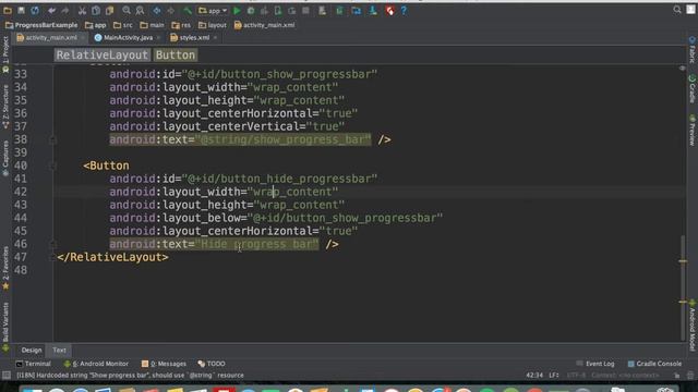 Android progress bar toolbar смотреть онлайн