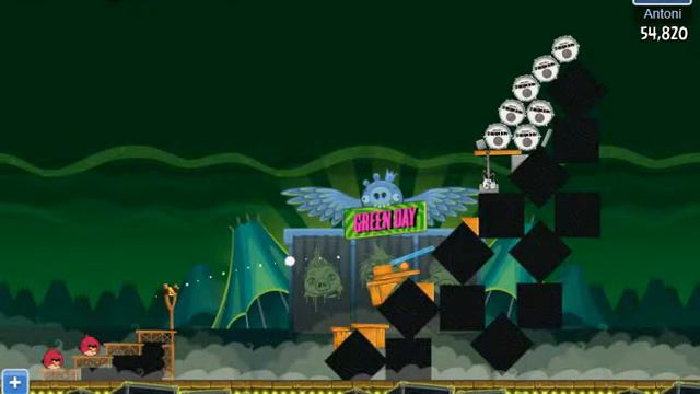 Green Day Level 16 - Angry Birds - EASY/FACIL - 3 Stars Walkthrough смотреть онлайн