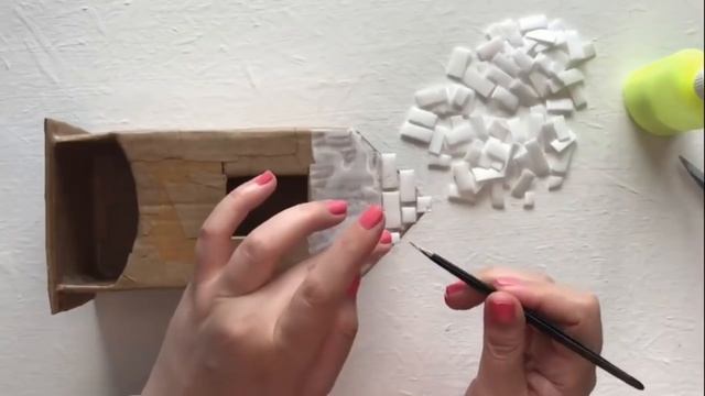 4 ideas for miniature houses | DIY Miniature cardboard house | Cardboard craft idea смотреть онлайн
