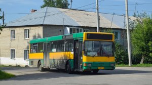 Автобус Mercedes-Benz O405 (АТ 201 22). Покатушки по Барнаулу. / Ride on the Mercedes-Benz O405 bus.
