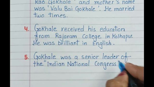 10 lines on Gopal Krishna Gokhale in English/Short essay on Gopal Krishna Gokhale смотреть онлайн