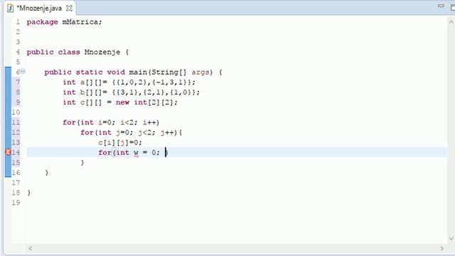 mnozenje matrica - Programiranje: JAVA - ECLIPSE смотреть онлайн
