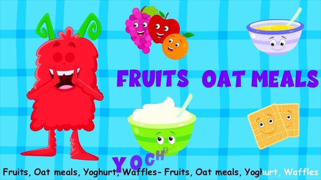 Eat Your Breakfast | Mealtime Song | Breakfast Song For Kids | Chomping Monsters Healthy Habits Son