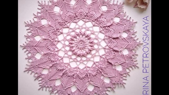 Красивые салфетки крючком / Doily crochet смотреть онлайн