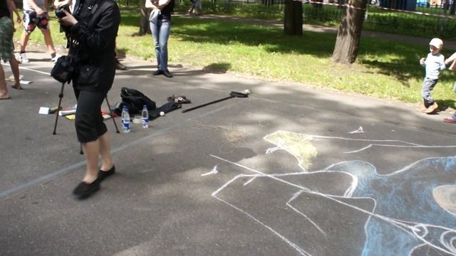 Фестиваль Краски Петербурга, 3D рисунки на асфальте. смотреть онлайн