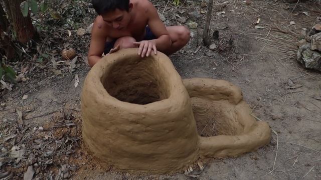 20 Days Survival And Build In The Rain Forest - Full Video смотреть онлайн