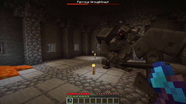 Can I beat Ferrous Wroughtnaut WITHOUT Armor/Buffs in Minecraft?! | Boss Guide (Mowzie's Mobs mod) смотреть онлайн