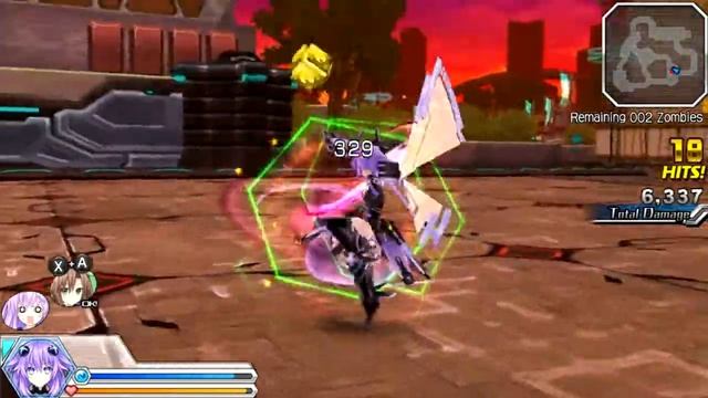 MegaTagmension Blanc + Neptune vs Zombies [PC] - Neptune / Purple Heart Gameplay смотреть онлайн