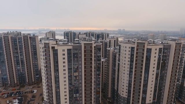 Ласточкино гнездо ЖК | Уткина заводь Аэросъемка смотреть онлайн