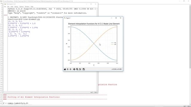 Finite Element Method 2023: Code for Interpolation Functions Line Element Part 2 смотреть онлайн
