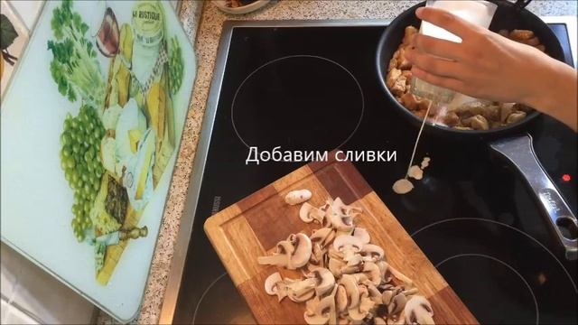 COOKING ▼Спагетти с курицей,грибами и соевым соусом. смотреть онлайн