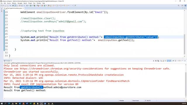 Part7-Selenium with Java Tutorial | Practical Interview Questions and Answers | InputBox смотреть онлайн
