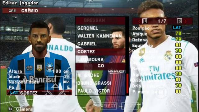 🔵SAIU!! (PES 2018-PPSSPP) COM BRASILEIRÃO E TIMES EUROPEUS ATUALIZADO,GRÁFICOS HD E MUITO MAIS...