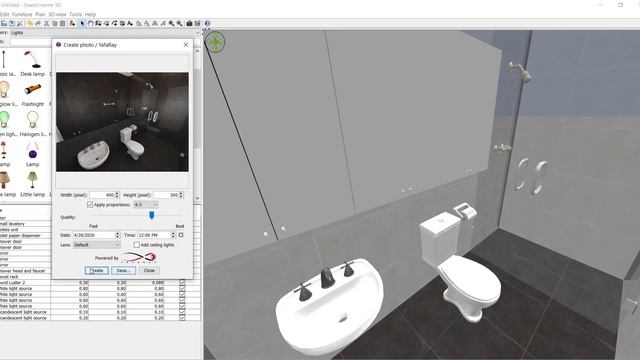 Sweet Home 3D Tutorial: design and render a bathroom #1 смотреть онлайн