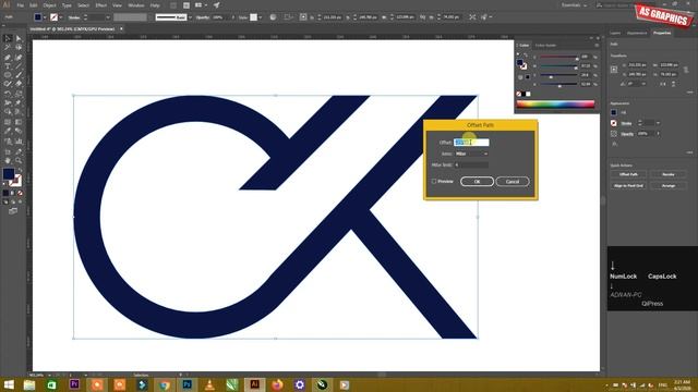 CK Logo Design - illustrator Vs CorelDraw | With Photoshop Mockup setting смотреть онлайн