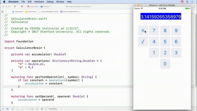 Stanford - Developing iOS 10 Apps with Swift - 2. MVC; iOS, Xcode and Swift Demonstration смотреть онлайн
