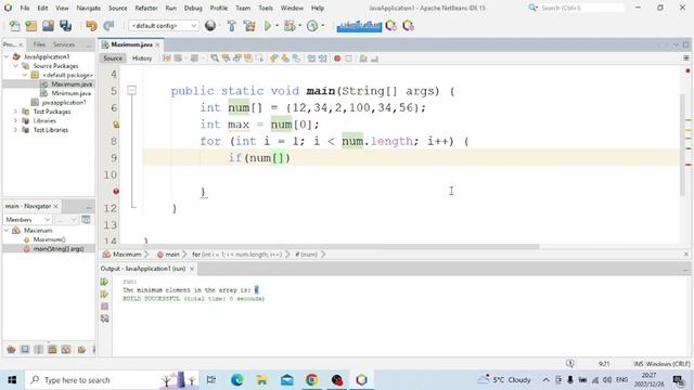 Java code in finding maximum or largest element in the array смотреть онлайн