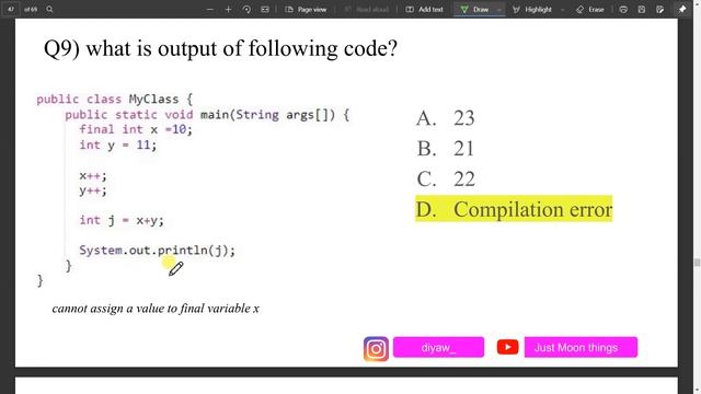 Top 20 Java mcqs recommended for TCS NQT EXAM смотреть онлайн