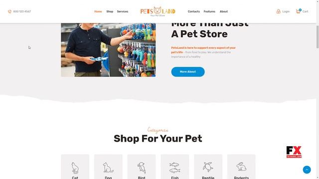 Pets Land Pet Shop and Veterinary WordPress Theme Reg Judd смотреть онлайн