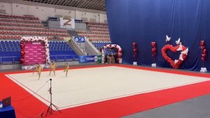 Групповые упражнения БП художественная гимнастика.команда "Пеппи"