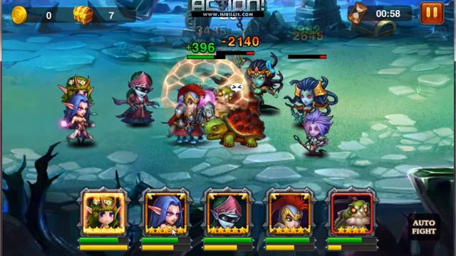 Heroes Charge Tidal Temple Difficulty 8 - Храм приливов 8 сложность смотреть онлайн