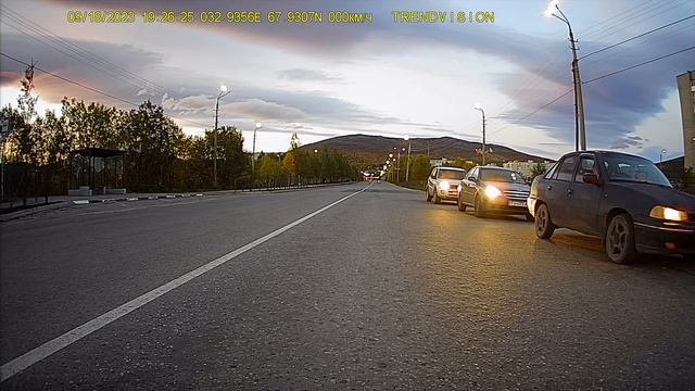 TrendVision MR 1100 AI Smart Assist  Задняя камера  Вечером  5